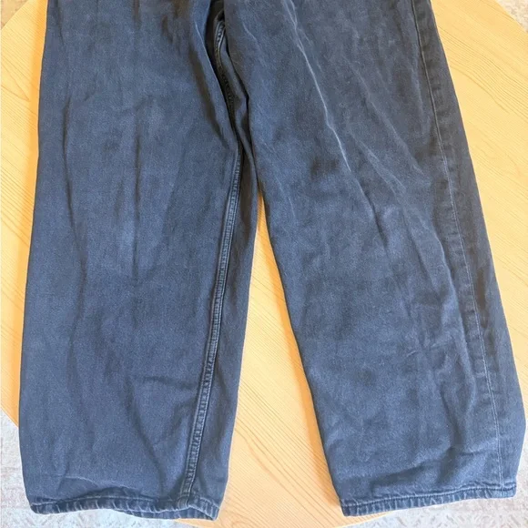 Free People We The Free Black Straight Leg Jeans Size 31 - Picture 5 of 8